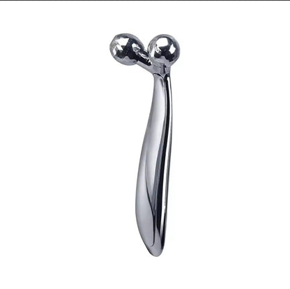 Y-Shape 3D Roller Face Neck Massager 360 Rotating Thin Body Massage Tool with Wrinkle Removal, Skin Lift, and Glow Features